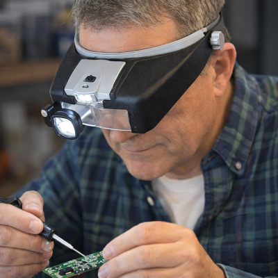 Fejpántos nagyító 2 LED világítással – Precíziós munkákhoz- ZL202230195963-7