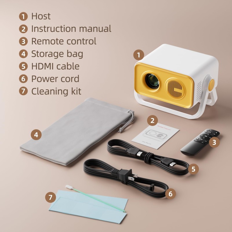 Sumker Hordozható Smart Projektor – Android 11 (KL25-714)