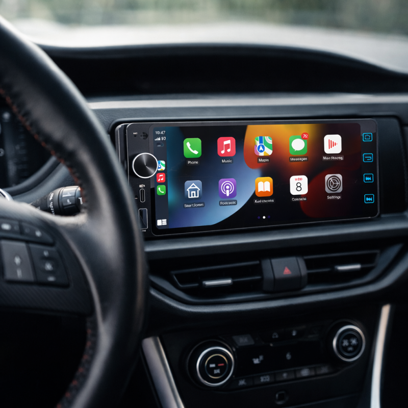 SOAK SK8725 6” Android autós navigáció – 6GB RAM, WiFi, GPS, Android Auto, CarPlay