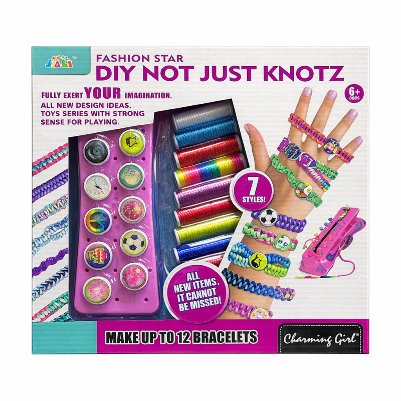 Kreatív Karkötőkészítő Szett (12 db karkötő készítéséhez) DIY Not Just Knotz