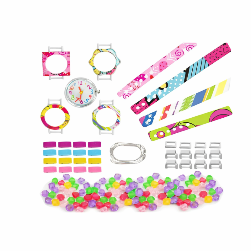 Csináld magad – Órakarkötő készlet lányoknak (40 db-os)
