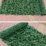 Zöld leveles belátás gátló háló és erkényparaván 300x100cm