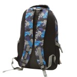 AOKING Kék-szürke-fekete mintás hátizsák, iskolatáska