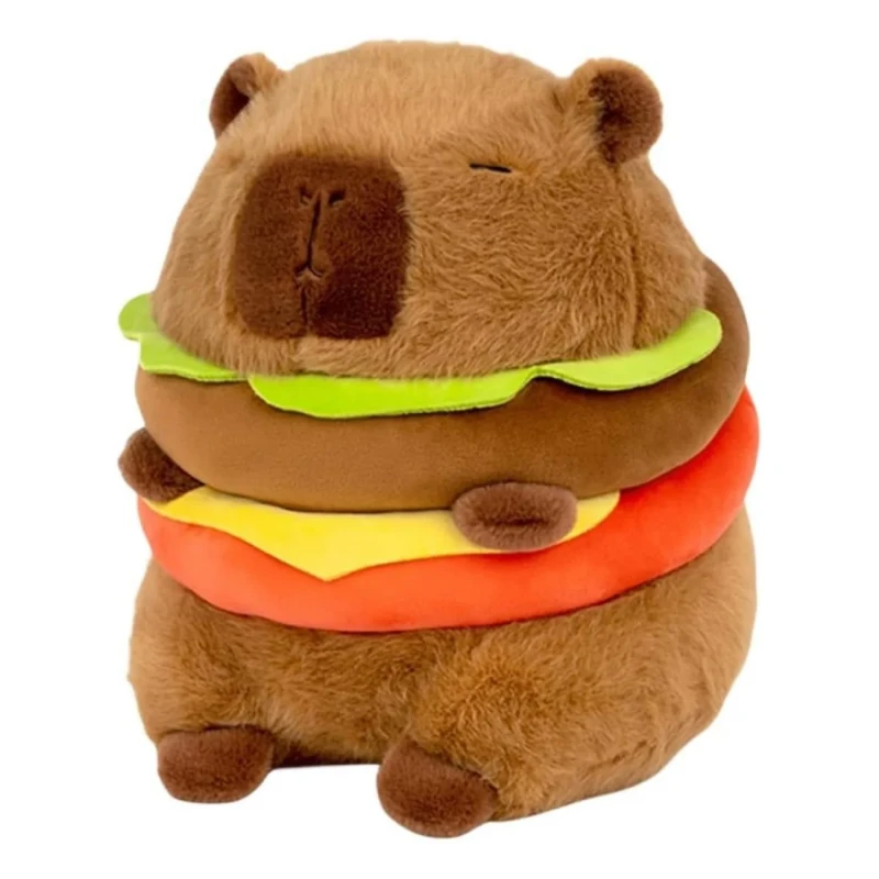 Capybara plüss Hamburger  20cm