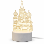 Kastély 3D lámpa