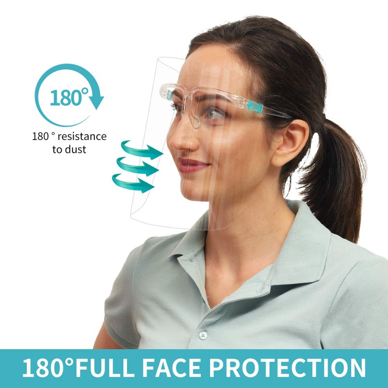 FACE SHIELD arcvédő műanyag pajzs kerettel (6 db)