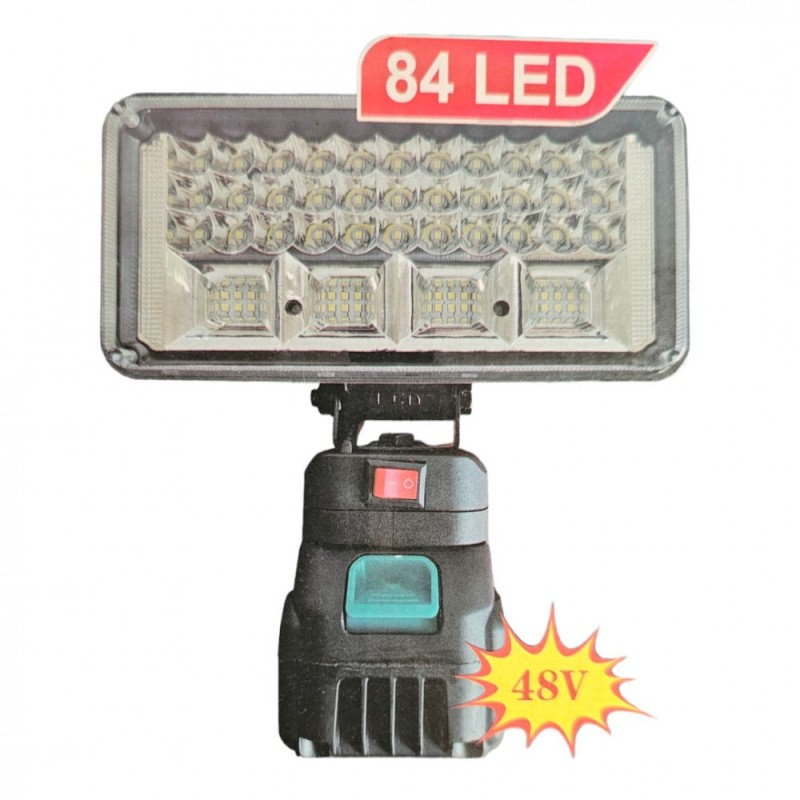 Akkumulátoros Munkalámpa, 84 LED-Es, 48V - FK-LAM-07