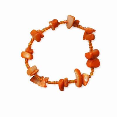 Narancssárga köves karkötő