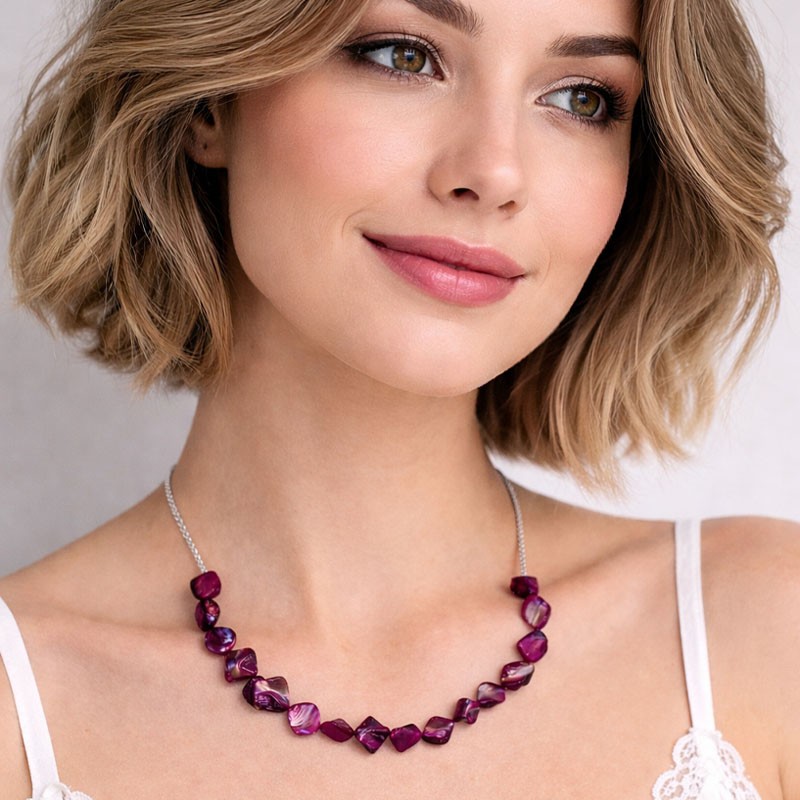 Rózsaszín nyaklánc