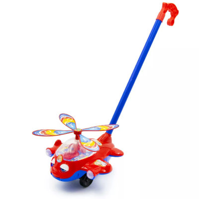 Tologatós vidám helikopter - járást segítő egyensúlyozó játék babáknak