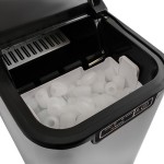 Jégkocka készítő gép 120 W – 12 kg/nap, 2,2 l, ezüst , Ruhhy K5537