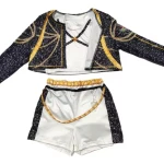 Rummi jelmez – K-POP fellépő ruha gyerekeknek | Modern táncos kosztüm