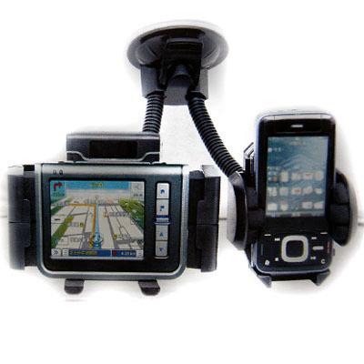 Kettős Universal Car Szélvédő tartó GPS SmartPhone iPhone Blackberry