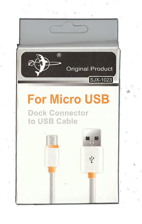 For Micro USB Dock Connector to USB Cable SJX-1023 ( USB--MICRO USB)