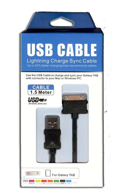 Usb cable lighting charge sync ( Samsung TABLET adatkábel) 1,5m KS-U311