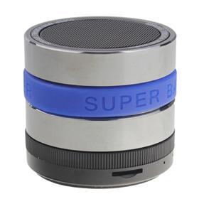 Music mini bluetooth speaker Silver , Blue