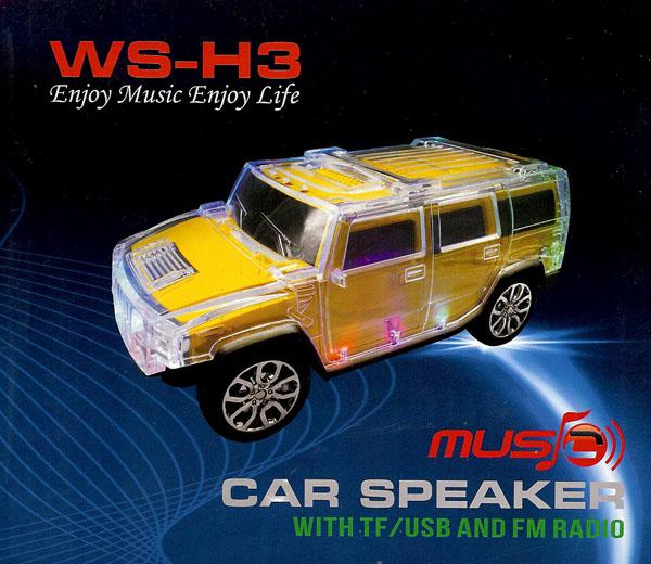 Digitális mini Speaker WS-H3 Hummer  usb TF kártya FM rádió)
