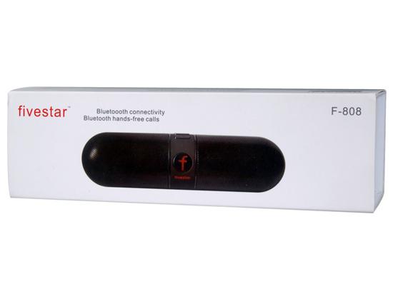 kapszula alakú hangszóró és FM rádió és TF Card Reader F-808 Bluetooth V4.0 ( Fekete )