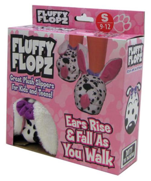 Fluffy Flopz Bolyhos Plüss papucs gyerekeknek és fiátaloknak mozgatható Fülekkel