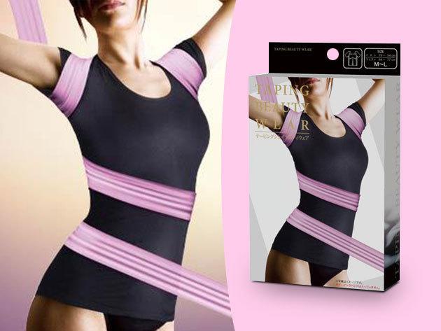 TAPING BEAUTY WEAR BODY Alakformáló rövid ujjú női felső