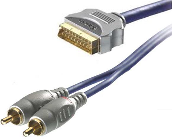 Vivanco Sound  and  Image Cable Scart to 2 x RCA ( Audio ) 10 méter