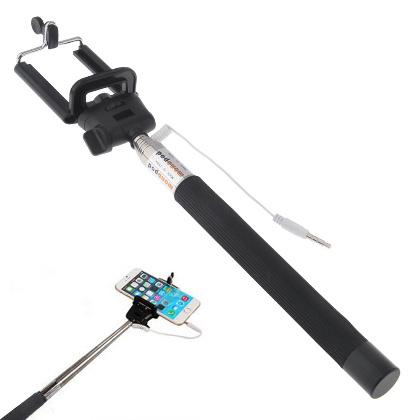 Z07-5S Cable Take Pole Extendable Handheld MSelfi bot obilephone Selfie Self Portrait Monopod Compatible with IOS 4.0,Android 3.0 Above System 