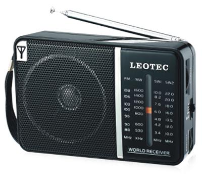 Rádió LEOTEC LT-606B FM/MW/SWI/SW2  4 BAND HIGH SENSITIVITY RADIO
