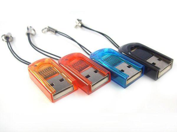 USB 2.0 micro sd card reader, Memory Card Readers mini sd card adapter