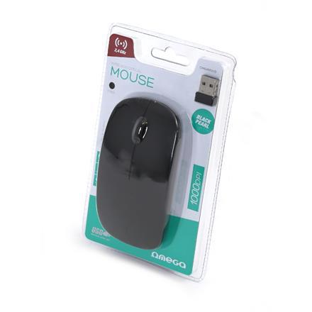 MOUSE OMEGA OM-414 WIRELESS + BATT 2,4GHz 1000DPI BLACK PEARL