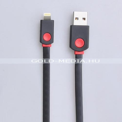 USB - 8 pin  kábel 1,5 méter Lapos ( premium flat usb cable ) iPhone 6 Model: 17858-36
