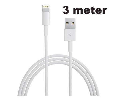 iPhone 5/6/iPad 4/iPad lightning kábel 3méter fehér REF: 11788