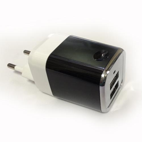 Hálózati USB töltő  2.1A  2USB AC Adapter whith USB Slot - SMART MINI -