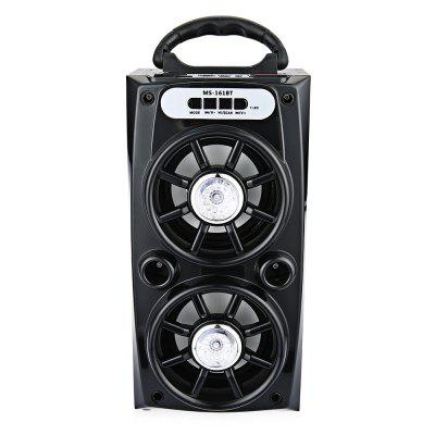 Wireless Bluetooth Speaker MS - 161BT FM Radio -  BLACK 