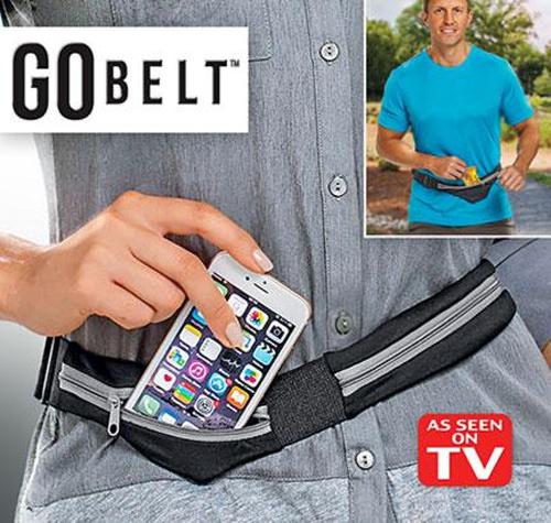 Go Belt ( Univerzális sport, fitnesz, utazó öv két zsebbel ).