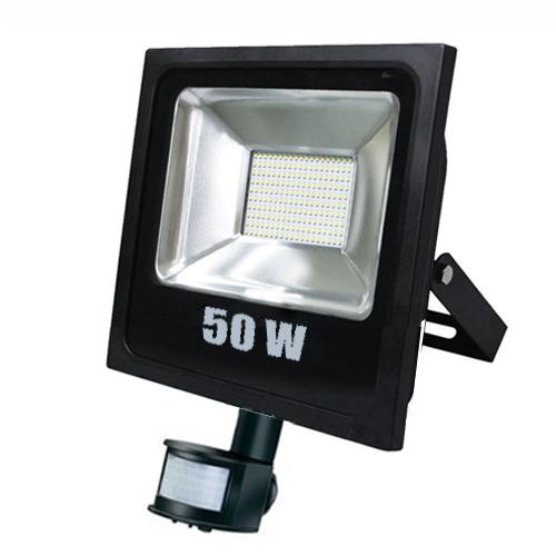 LED reflektor Energy saving 50 Watt-os ( mozgásérzékelővel ) Slim változatban