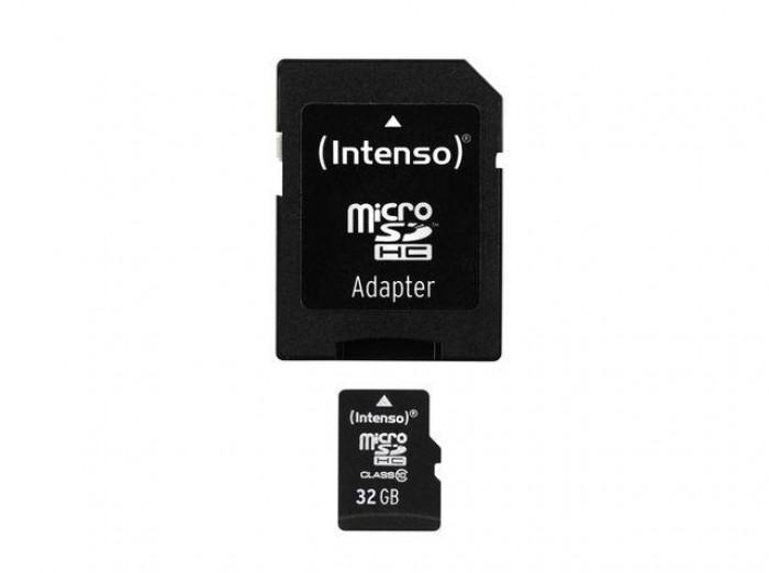 Intenso microSDHC card 32 GB High Performance Class 10 +.SD adapter