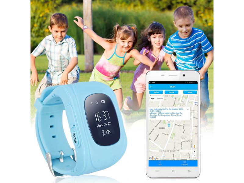 GPS nyomkövető okosóra gyerekeknek - SOS gyorsgomb funkció - Children Smart Watch -