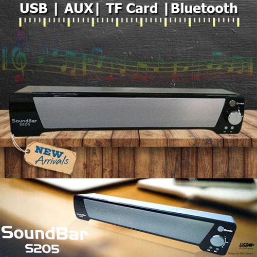 Soundbar S205 Wireless Portable Bluetooth Subwoofer Speaker Mega Bass Sound Bar