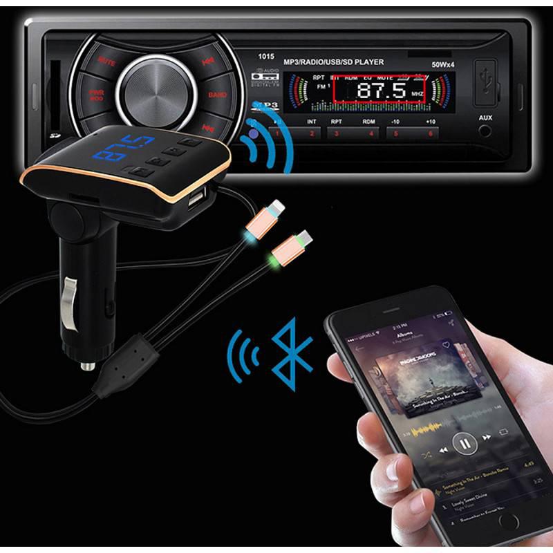 Q10 Transmitter 4 az 1-ben Bluetooth Car MP3 FM Transmitter lejátszó és mobil töltő