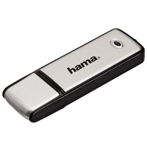 Hama Fancy USB pendrive, 64GB, USB 2.0, Fekete/Ezüstszürke