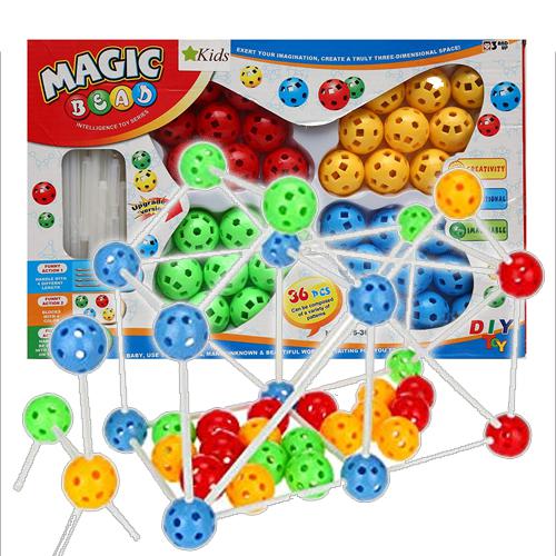 Magic Beads GOLYÓ építő 36 db-os babylon kreatív építőjáték