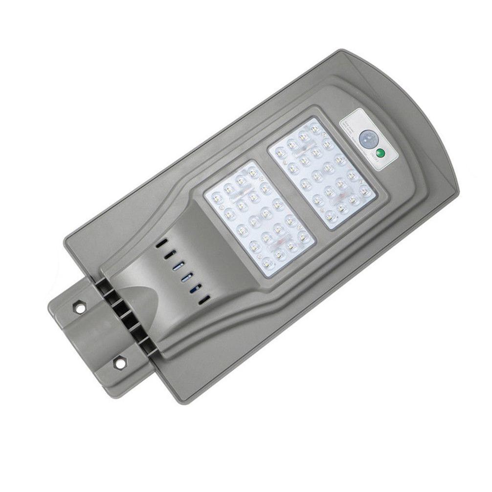 LED térvilágítás, napelemes, fény-és mozgásérzékelős utcai világítás (40W - hideg fehér)