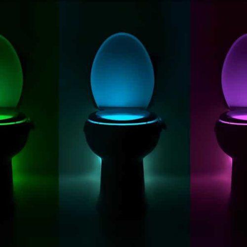 Bowl Light mozgásérzékelő LED WC- és fürdőszobai világítás 7 szín