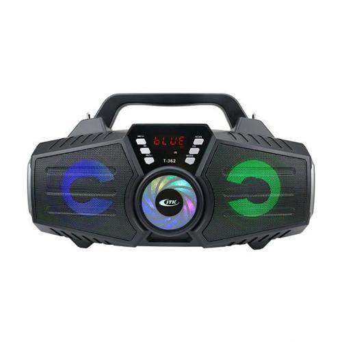Bluetooth hordozható multimédia lejátszó karaoke MP3 USB FM rádió TF T-362