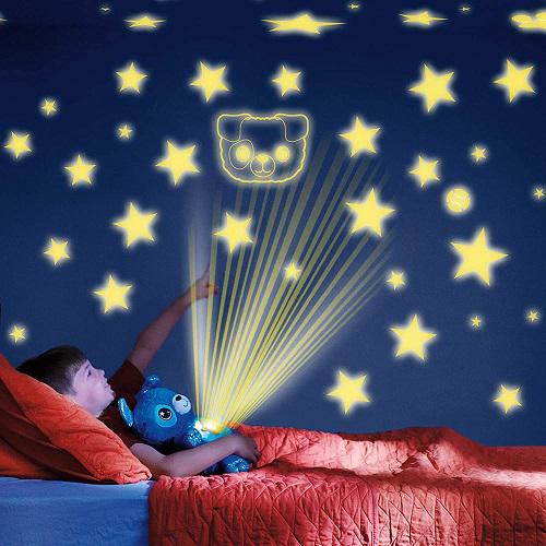 Star Belly világító plüss maci  / csillagkivetítős éjszakai fény