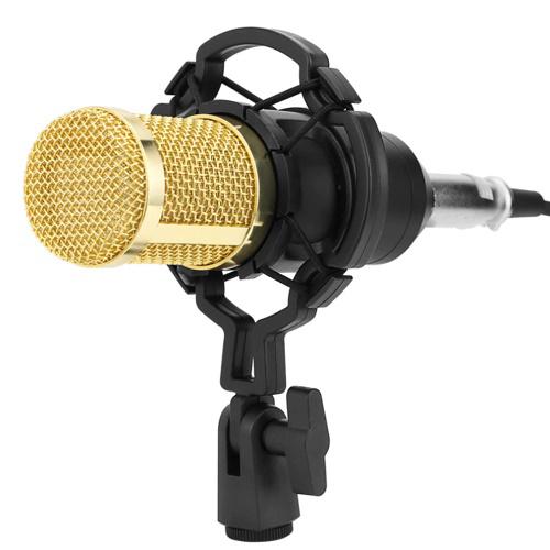 Professzionális Broadcast kondenzációs mikrofon állvánnyal