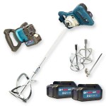 Hitman HTEMX-3452 Akkumulátoros Festékkeverő 62V, 2x8.0Ah, Dupla Keverőszárral