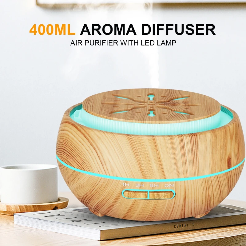 Aroma diffúzor illóolajos párásító 7Led 400ml