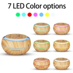 Aroma diffúzor illóolajos párásító 7Led 400ml