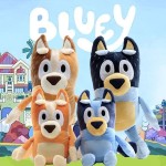 Bluey és Bingo Plüss Család , 4 db Plüss figura